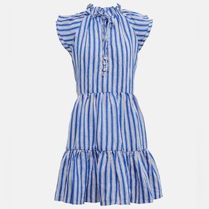 Veronica Beard striped linen minidress